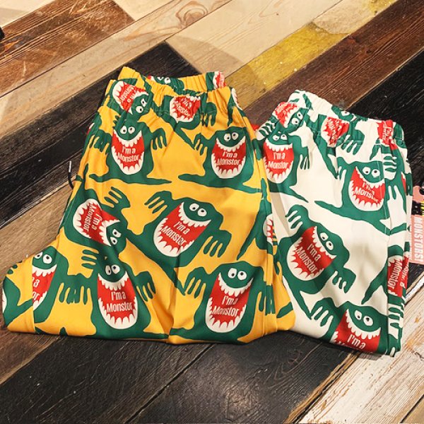 画像1: {MONSTOR TIMES} "I'M A MONSTOR" EASY PANTS (1)