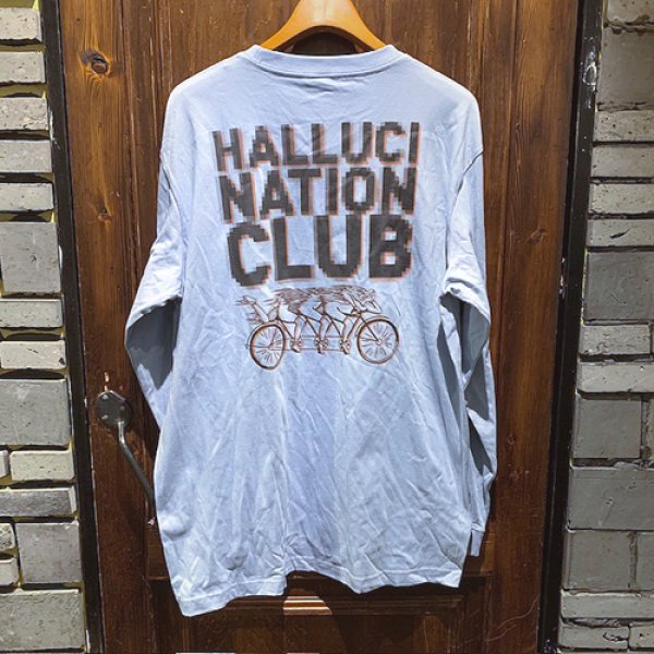 画像2: {TENKI} "HALLUCINATION CLUB" L/S T-SHIRTS (SAX) (2)