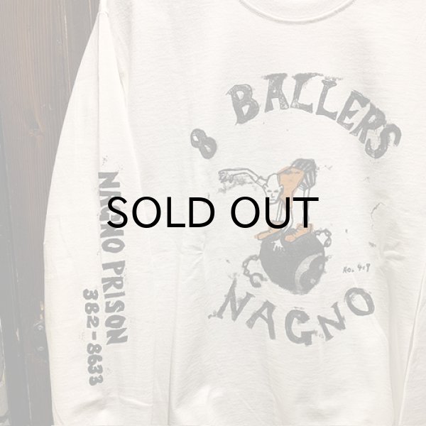 画像2: {POP EYES} PRISON ART "8 BALLERS" TEE LS (2)