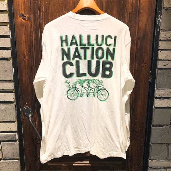 画像2: {TENKI} "HALLUCINATION CLUB" L/S T-SHIRTS (WHITE) (2)