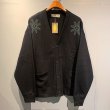 画像1: {FLYOVER} SWEAT CARDIGAN(BLACK) (1)
