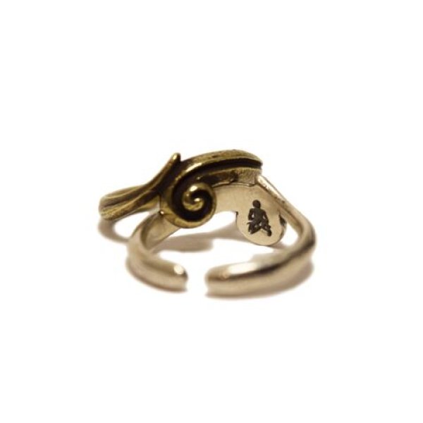 画像3: {FLYOVER} Creation W-Ring Free size ring (3)
