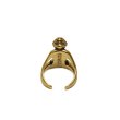 画像4: {FLYOVER} Human form Free size ring ＜Brass＞ (4)