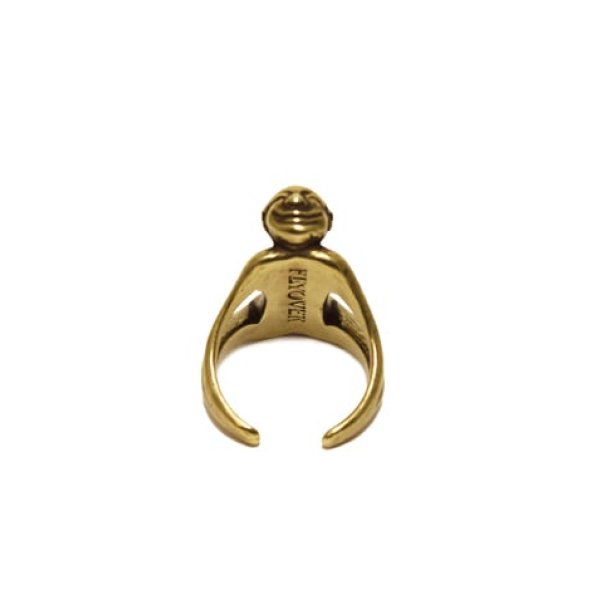 画像4: {FLYOVER} Human form Free size ring ＜Brass＞ (4)