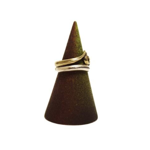 画像4: {FLYOVER} Creation W-Ring Free size ring (4)