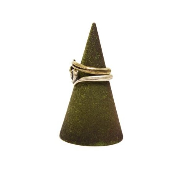 画像5: {FLYOVER} Creation W-Ring Free size ring (5)