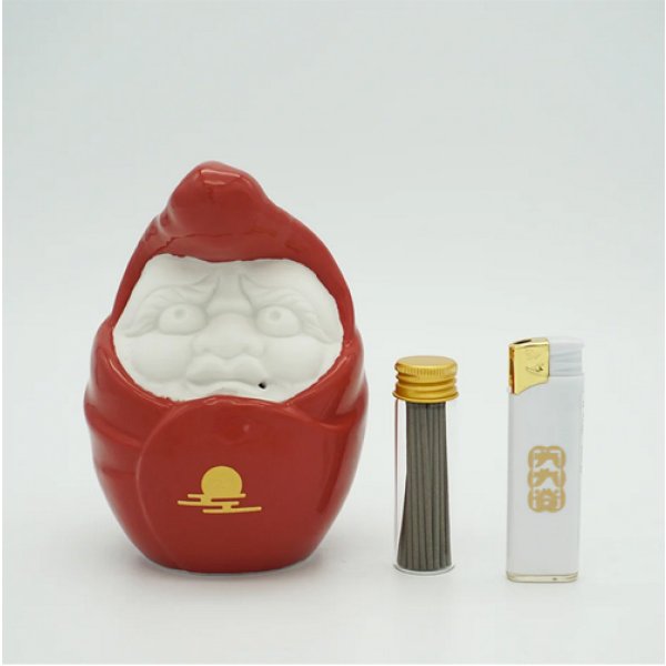 画像5: {九九谷} ツッパリダルマ　お香立て (5)