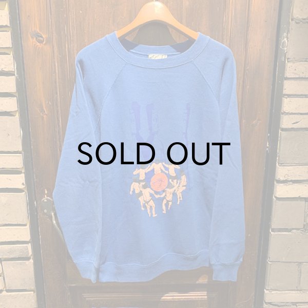 画像1: {ら} "satoshi ito" used sweat(BLUE) (1)