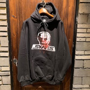 画像: {SKULL SKATES} "GIVE BLOOD" LOGO HOOD SWEAT / BLACK