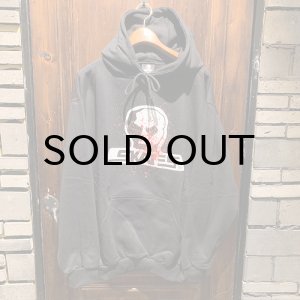 画像: {SKULL SKATES} "GIVE BLOOD" LOGO HOOD SWEAT / BLACK
