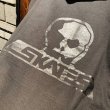 画像4: {SKULL SKATES} BLACK OUT LOGO HOOD SWEAT / BLACK×BLACK (4)