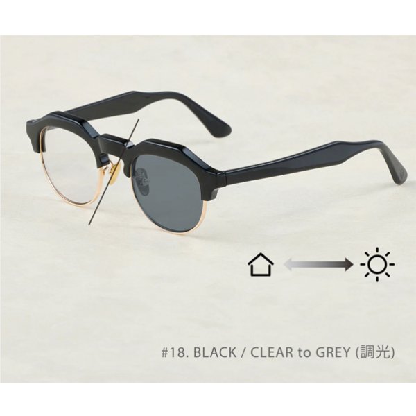 BLACK / CLEAR to GREY (調光)