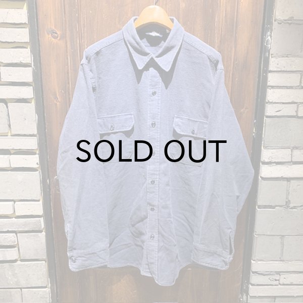 画像1: {SHUNSUKE}  used nel shirts(NAVY) (1)