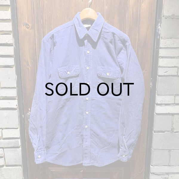 画像1: {SHUNSUKE}  used nel shirts(BLUE) (1)