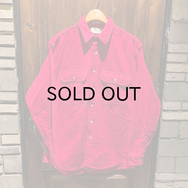 画像1: {SHUNSUKE}  used nel shirts(RED) (1)