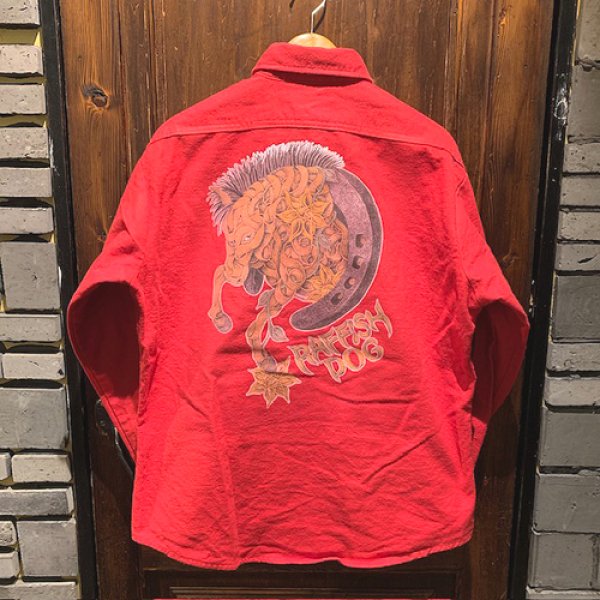 画像2: {SHUNSUKE}  used nel shirts(RED) (2)