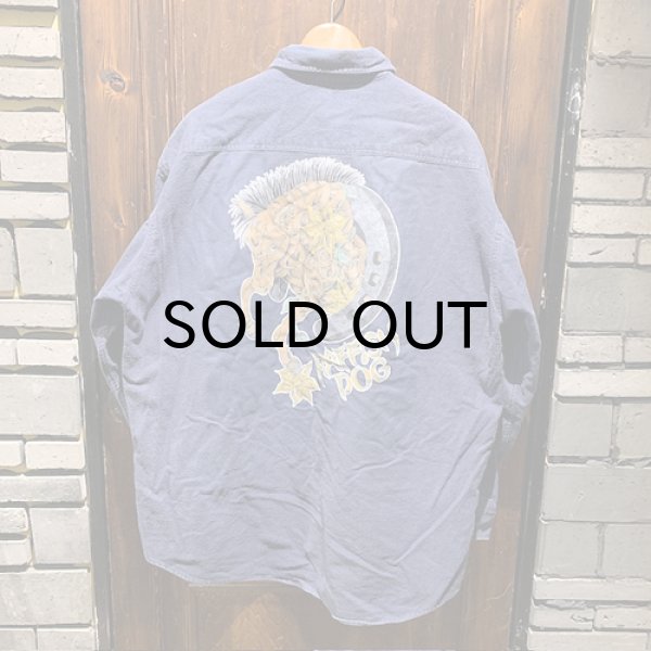 画像2: {SHUNSUKE}  used nel shirts(NAVY) (2)