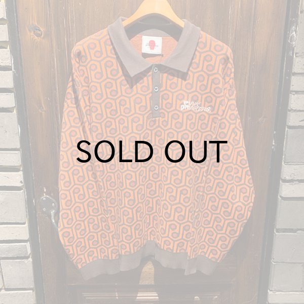 画像1: {PUNK DRUNKERS} Pdニットポロシャツ (1)