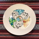 画像: {九九谷} ８寸 大皿　Kads MIIDA & 野坂 稔和