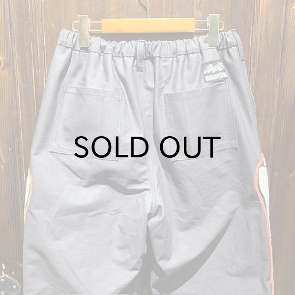 画像4: {NO MAD NUMSKULL} ORIGINAL PATTERN LONG PANTS / "FELT PATCH BONE" / GRAY (4)