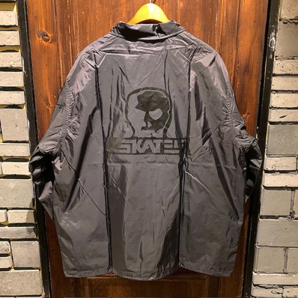 画像2: {SKULL SKATES} BLACK OUT COACH JACKET (2)