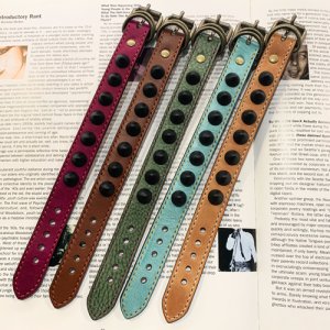 画像: {Quzuri} STUDS WLISTBAND(Black)