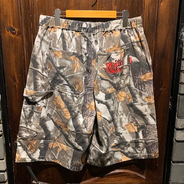 画像2: {ROLLING CRADLE} DOUBLE KNEE SHORTS / CAMO (2)