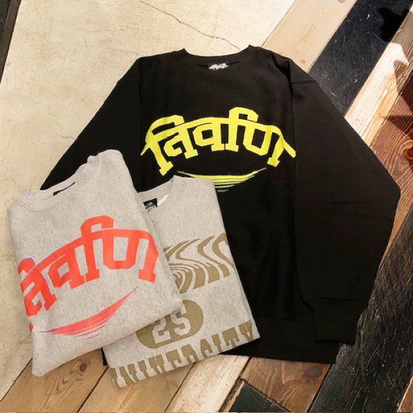 画像1: {NO MAD NUMSKULL} "HALLUCINATION CLUB" COLLEGE SWEAT (1)