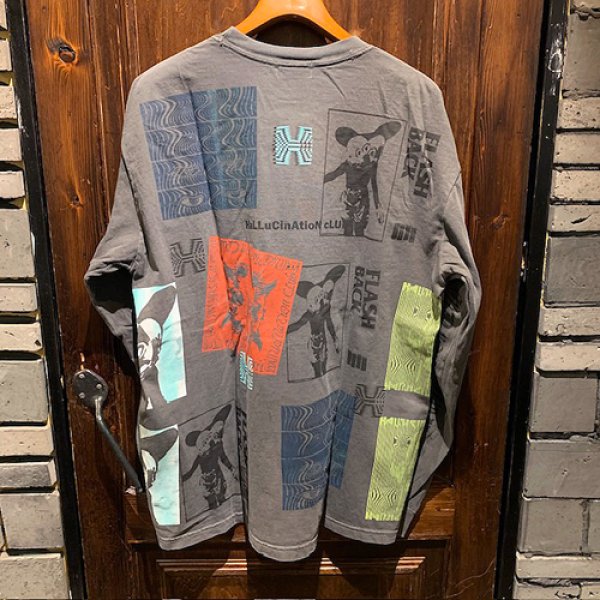 画像2: {NO MAD NUMSKULL} "HALLUCINATION CLUB" MULTI L/S T-Shirts (2)