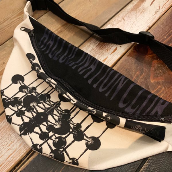 画像2: {Satoshi Ito×NO MAD NUMSKULL} ORIGINAL PATTERN WAIST POUCH - BIG (2)