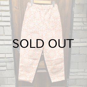 画像: {NO MAD NUMSKULL} ORIGINAL PATTERN LONG PANTS / "THUNDER" / IVORY×ORANGE