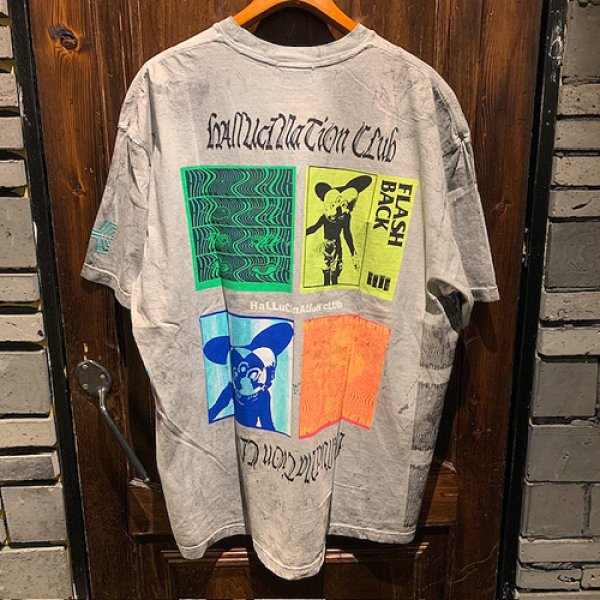 画像2: {NO MAD NUMSKULL} "HALLUCINATION CLUB" S/S T-SHIRTS (GRAY) (2)