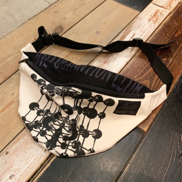 画像1: {Satoshi Ito×NO MAD NUMSKULL} ORIGINAL PATTERN WAIST POUCH - BIG (1)