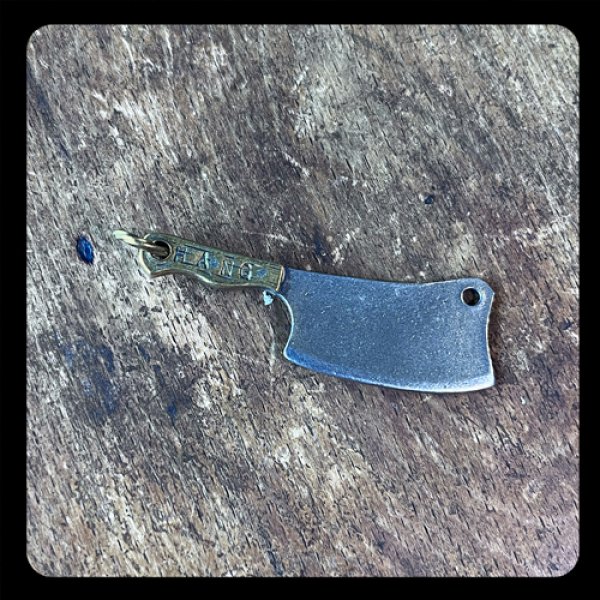 画像1: {HANG} KITCHIN TOOL PENDANT HEAD “BUTCHER KNIFE” / German Silver×Brass (1)