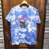 画像: {FLYOVER} 藍染 OPEN魚 short sleeve Tee