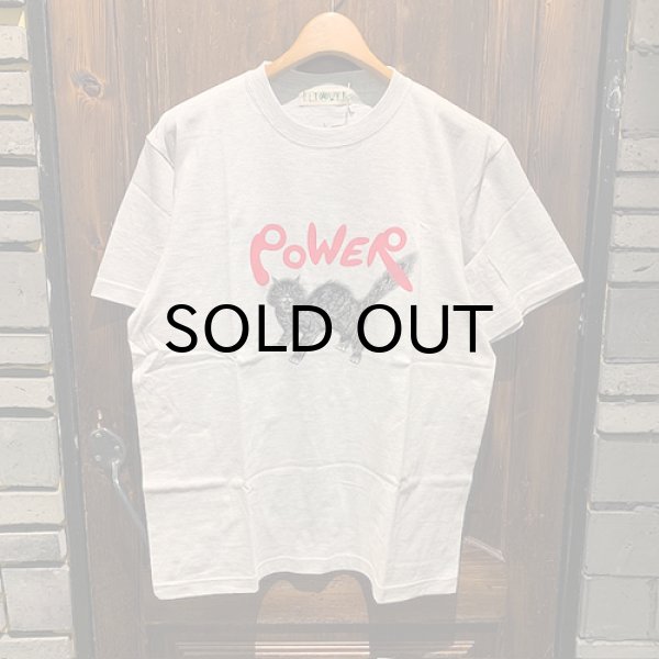 画像1: {FLYOVER} POWER猫 short sleeve Tee (1)
