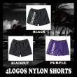 画像1: {SKULL SKATES} SKULL 4 LOGO NYLON SHORTS (1)