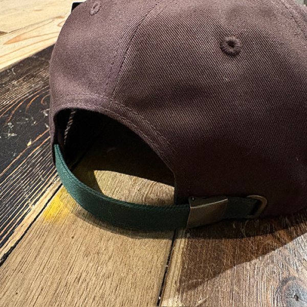 画像4: {RAFFISH DOG} "R" 2TONE CAP (Dark Brown/Green) (4)