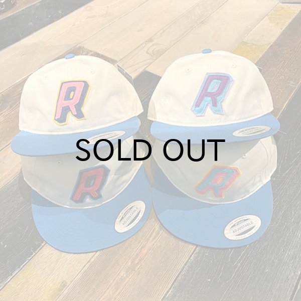 画像1: {RAFFISH DOG} "R" 2TONE CAP (Cream/Retro Blue) (1)