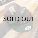画像: {RAFFISH DOG} "R" 2TONE CAP (Dark Brown/Green)