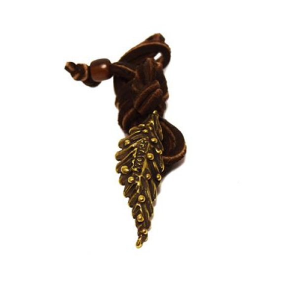 画像2: {FLYOVER} Leaf eye Pendant top ＜Brass＞ (2)
