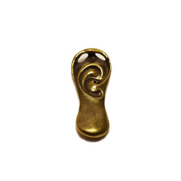 画像3: {FLYOVER} Big ear Pendant top ＜Brass＞ (3)