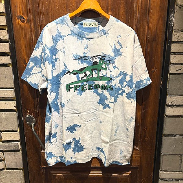 画像1: {FLYOVER} 藍染　FREEDOM S/s Tee (1)