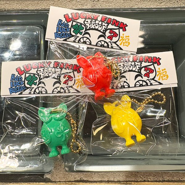 画像1: {SNOID} LUCKY FINK Key Chain "CLOVER" (1)