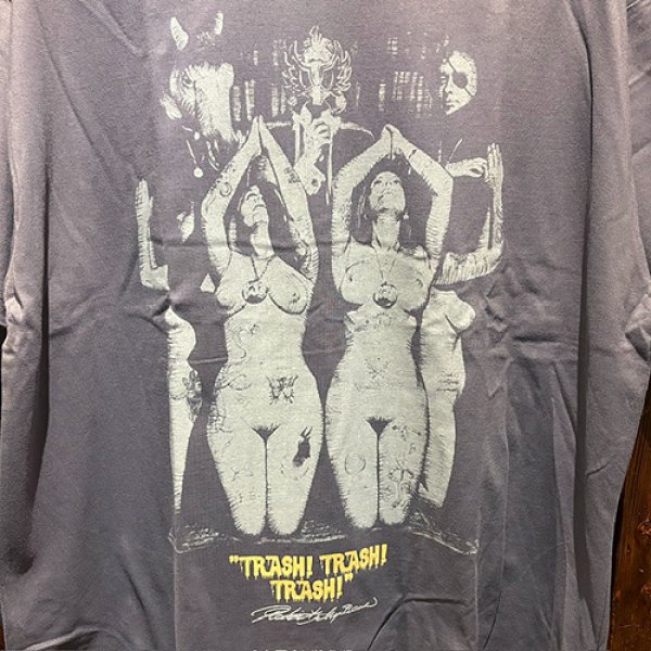 画像2:  {EROSTIKA} “TRASH! TRASH! TRASH!” Square T-Shirt (2)