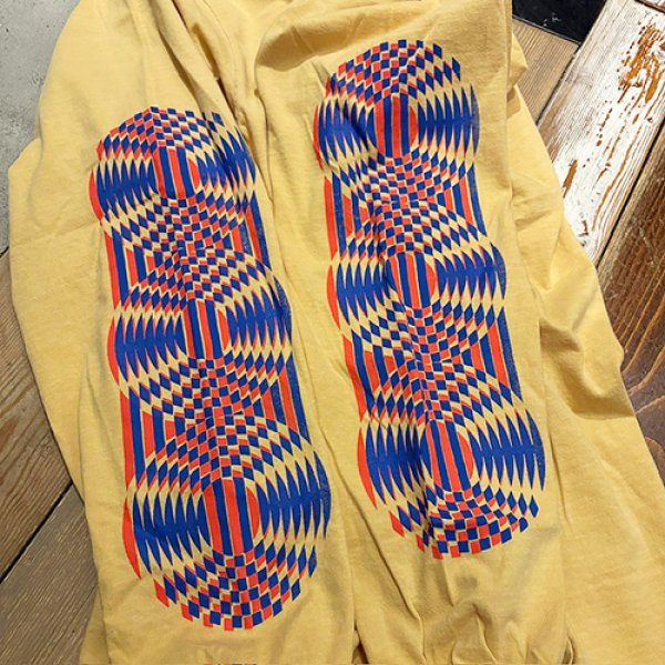 画像2: {NO MAD NUMSKULL} "Geometry" L/S T-SHIRTS (Mustard) (2)