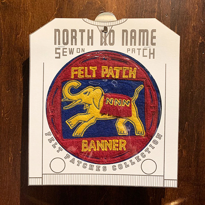 画像1: {NORTH NO NAME} FELT PATCH / VINTAGE / "NNN BANNER" (1)