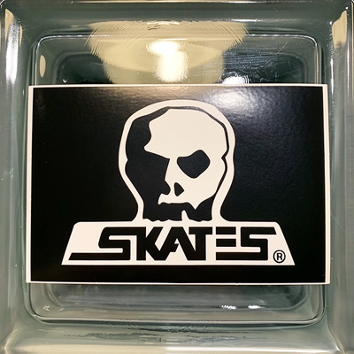 画像1: {SKULL SKATES}  LOGO STICKER(Msize) (1)