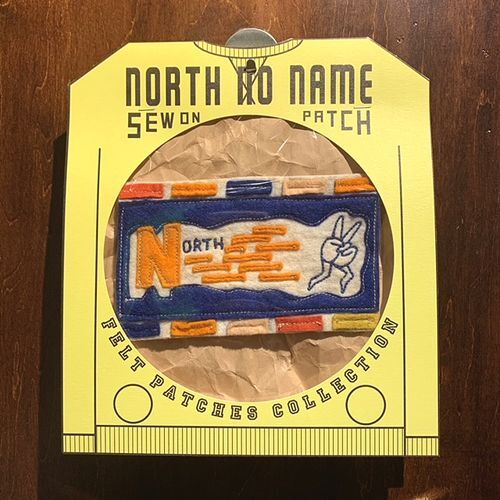 画像1: {NORTH NO NAME} FELT PATCH / L / "NORTH" (1)