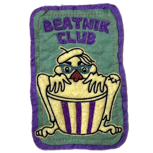 画像1: {NORTH NO NAME} FELT PATCH / Mα / "BEATNIK CLUB" (1)